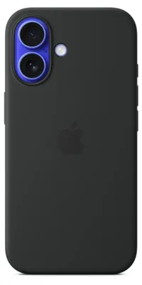 Produktbild von Apple iPhone 16 Silikon Case mit MagSafe, schwarz