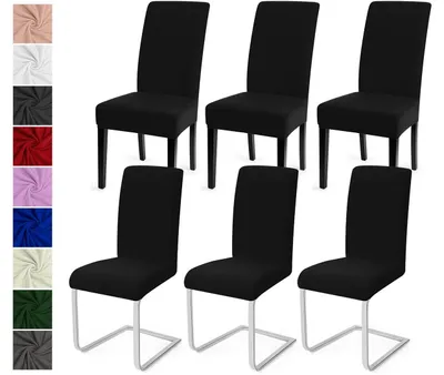Produktbild von Set mit 6 Universal-Stuhlhussen für Esszimmerstühle