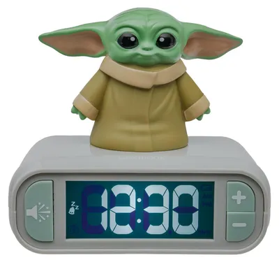 Produktbild von Star Wars Grogu 3D-Nachtlicht-Wecker mit Soundeffekten