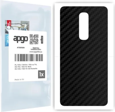 Produktbild von apgo Rückseite Schutzfolie für OnePlus 6 -  Hinten Schutzfolie Carbon, Rückseite Folie schützt vor Kratzern und Fingerabdrücken