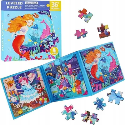 Produktbild von Magnetisches Lernpuzzle Buch 3 in 1 für Kinder