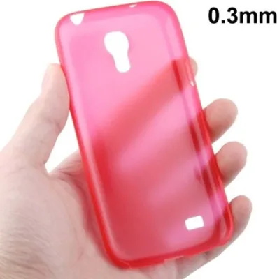 Produktbild von Schutzhülle Case Ultra Dünn 0,3mm für Handy Samsung Galaxy S4 mini i9190 Rot Transparent