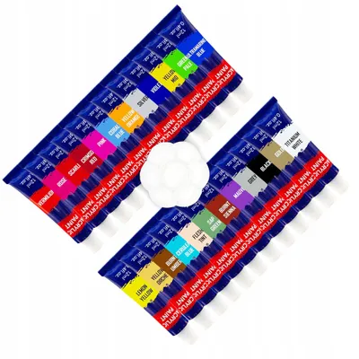Produktbild von Van Bleiswijck Acrylfarben Set 24 Tuben Malpalette