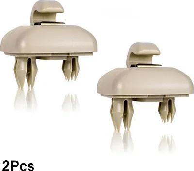 Produktbild von 2 Pcs Innen Sonnenblende Haken Clips Halterung für Audi A1 A3 A4 A5 Q3 Q5 (8E0 857 562) A7 B6 B7 B8 S4 S5 Halter für Sonnenblende KFZ-Innenraumteile Beige