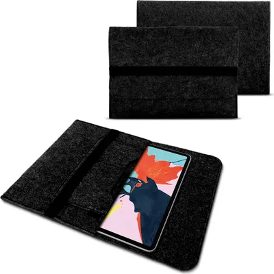 Produktbild von Schutzhülle Apple iPad 2019 10.2 Zoll Sleeve Hülle Filz Cover Tablet Tasche CaseFarbe:Dunkelgrau