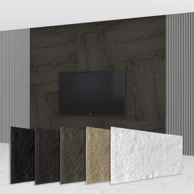 Produktbild von HEXIM Steinoptik Felsen Platten 120x60cm PolyurethanWandverkleidung 0,73qm 3D Paneele Bruchstein Nachbildung Wandpaneele Wanddeko Steinplatte Felswand Wohnzimmer Innenwand grau (A002-04 Grey)