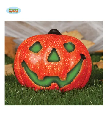 Image de Décoration de citrouille lumineuse 16 cm