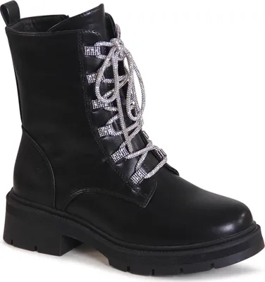 Produktbild von topschuhe24 3187 Damen Plateau Stiefeletten Glitzer Boots, Farbe:Schwarz, Größe:38 EU