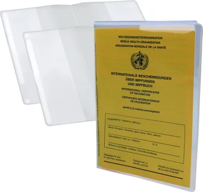 Produktbild von 2 Stück Impfpass Hülle Schutzhülle Impfpasshülle für Impfausweis Impfbuch Schutz
