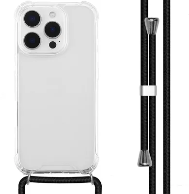 Productafbeelding van imoshion Transparante Backcover met koord voor de Apple iPhone 16 Pro - Zwart