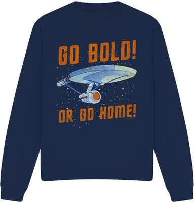 Obrázok produktu pre Star Trek - mikina "Go Bold" pre mužov/dámy Uni TV11283 (XL) (námornícka modrá)