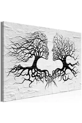 Produktbild von Italienischer Leinwand Leinwandbild - The Kiss of the Wind (1 Part) Wide 90x60 cm Abstrakt a-A-0382-b-a