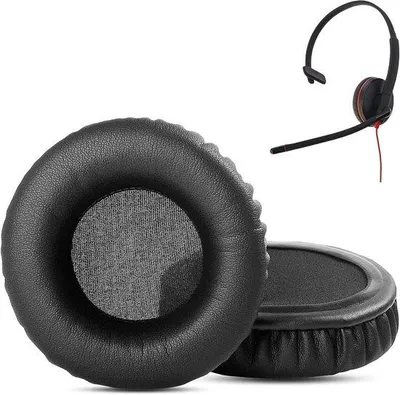 Productafbeelding van Oorkussens voor Plantronics Blackwire C3215 C3225 C3220 C3210 USB-headset, vervangende oorkussens (eiwitleer)