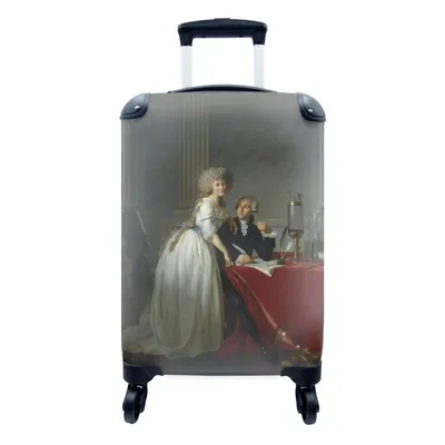 Obrázek produktu pro Kufr Příruční zavazadlo na kolečkách Malý cestovní kufr na 4 kolečkách Portrét pana Lavoisiera a jeho ženy - Obraz, Jacques-Louis David - Velikost
