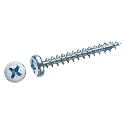 Produktbild von SPAX Halbrundkopf 5.0x 40 Vollgewinde Pozidriv 2 Wirox-Silber mit Bewertung, 500 Stück