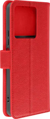 Produktbild von Avizar, Kunstlederetui mit Standfunktion Xiaomi Redmi Note 13 5G, Rot