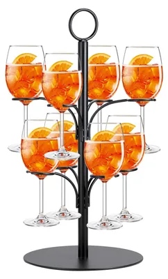 Image de Support à deux niveaux pour cocktails, idéal pour le champagne et les martinis