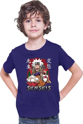 Zdjęcie produktu dla Koszulka Dziecięca Japan Anime Manga Anime Sensei Anime  Jiraya Master Roshi, 5-6 Jahr - 116 / Ciemnoniebieski