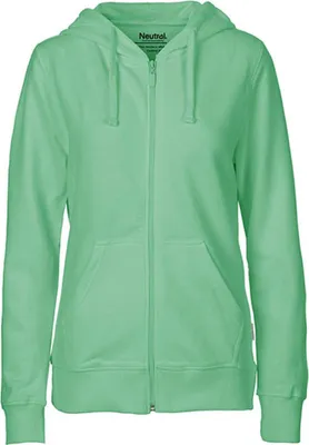 Produktbild von Neutral O83301 | Ladies Zip Hoodie - Farbe: Dusty Mint - Größe: XS