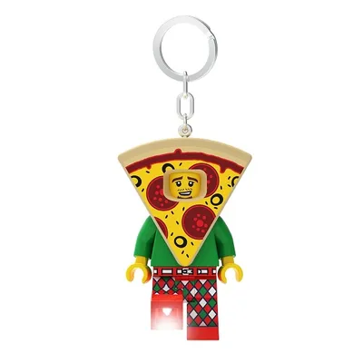 Produktbild von LEGO Schlüsselanhänger mit Leuchtfunktion Pizza 8 cm