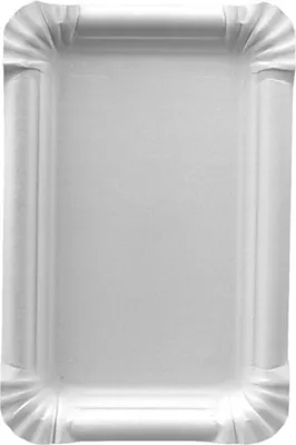 Image de PAPSTAR Assiette en carton "pure" carrée 180 x 260 mm blanc 250 pièces