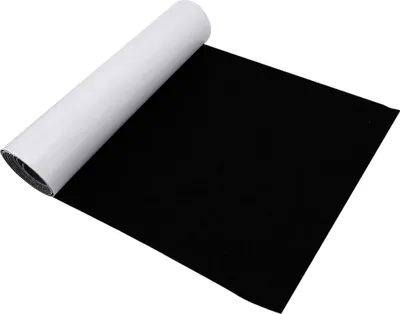 Productafbeelding van Zelfklevend vilt - 1 mm dik - Geschikt voor interieurafwerking en knutselwerkzaamheden - Zwart, 40x220 cm