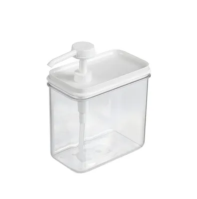 Produktbild von Dosierspender Dispenser Soßenspender mit Druckknopfbedienung Acrylbehälter 750ml - zum sauberen Portionieren von Saucen wie Ketchup, Senf, Mayonaise