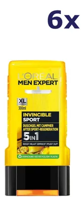 Produktbild von 6x L'Oréal Men Expert Duschgel 250 ml Invincible Sport