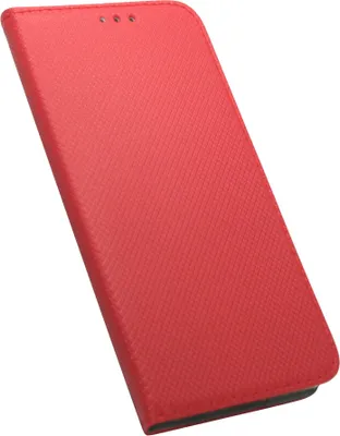 Produktbild von Buch-Tasche Hülle Smart Magnet kompatibel mit MOTOROLA MOTO G71 5G Leder Optik Wallet Book-Style Cover Schale in Rot