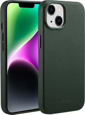 Zdjęcie produktu dla Accezz MagSafe Leather Backcover voor de Apple iPhone 14 - Cedar Green