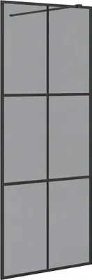 Obrázok produktu pre vidaXL Sprchová zástena čierna 80 x 195 cm Tvrdené sklo
