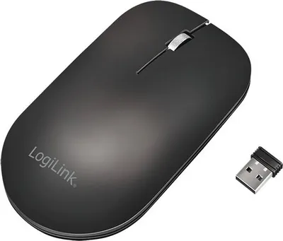 Produktbild von LogiLink Mouse, Wireless 2.4G, 3-button, black
