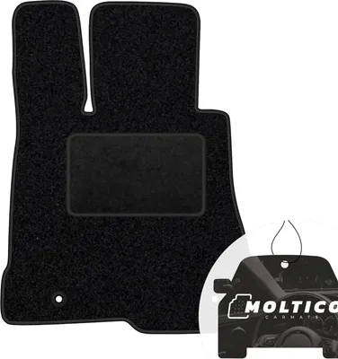 Produktbild von moto-MOLTICO Fahrer Fußmatte Auto Velours Fahrerseite Autoteppiche Schwarz Fahrermatte 1-teilig passend für Mercedes-Benz S-Klasse W221 lang 2005-2013