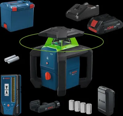 Image de Lasers rotatifs PRO GRL18V-3-31G - BOSCH - avec 1 batterie 4,0 Ah, chargeur - L-BOXX - 0601061G00