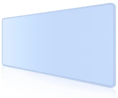Zdjęcie produktu dla Duża podkładka pod mysz, 60 x 30 cm, kolor niebieski, z podwójnymi szwami i antypoślizgową podstawą