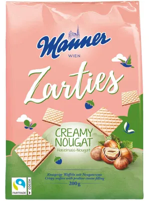 Produktbild von Manner Zarties Creamy Nougat 200g