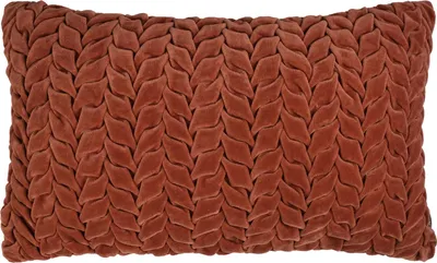 Produktbild von Kissen - Kupfer - 30 x 50 cm - Flechtoptik