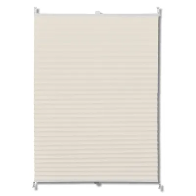 Image de Store plissé 110x125 cm Crème