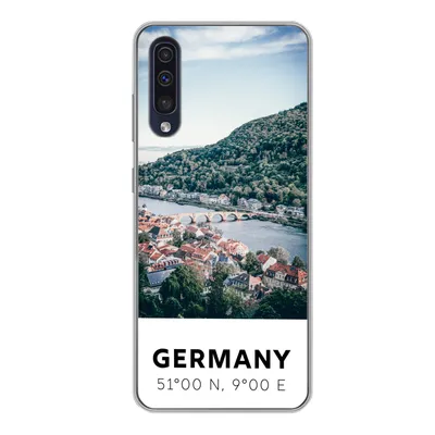 Produktbild von MuchoWow® Handyhülle Schutzhülle Hülle für Samsung Galaxy A50 Deutschland - Heidelberg - Sommer Silikon Softcase Handy Hülle - Mobiltelefonhülle
