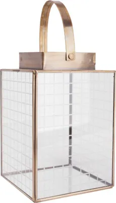 Produktbild von TrendLine Laterne Metall 21 x 14 cm gold