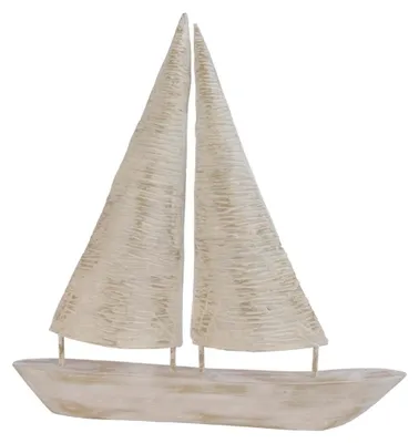 Produktbild von Dekoaufsteller Boot Mangoholz 46x5x54 cm natur