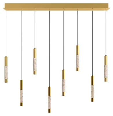 Image de Suspension - laiton - Alisio - verre métal - lampe design - LED - 4581ME - Steinhauer