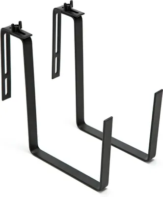 Produktbild von HowHomely | Blumenbeethalter aus Metall - für Blumenkästen - Bouquet - Schwarz - Stabil und platzsparend - Balkon Zubehör