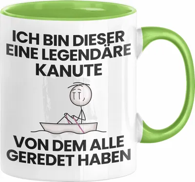 Produktbild von Kanute Geschenk Tasse Lustige Geschenkidee Geburtstag für Kanute Ich Bin Dieser Legendäre Kanute Von Dem Alle Geredet Haben Kaffee-Becher (Grün)