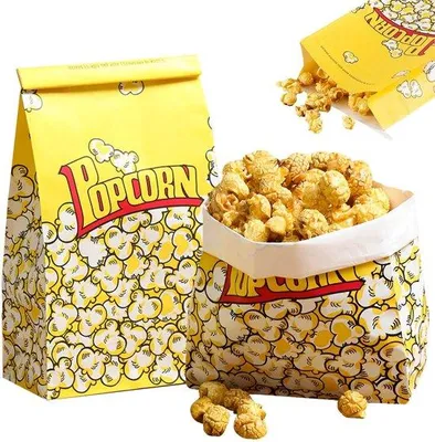 Produktbild von Papier-Snackzakjes, 10er Pack, 23,5 x 15 x 7 cm, Voedselveilig, Vetdicht