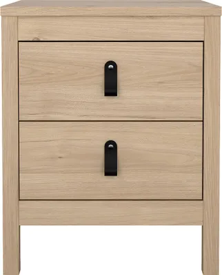 Immagine prodotto di Comodino Madrid 2 cassetti decoro rovere.