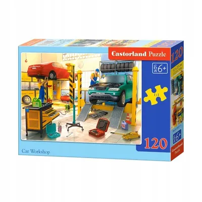 Obrázok produktu pre CASTORLAND puzzle 120 dielikov - Autodielňa