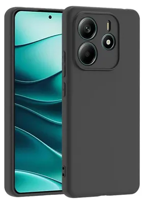 Produktbild von Conie TPU Schutzhülle für Xiaomi Redmi Note 14 5G Tasche Case Cover Bumper Silikon Hülle in Schwarz matt