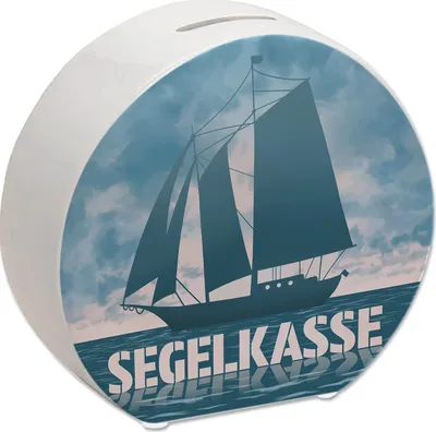 Produktbild von Segelkasse Spardose mit Segelschiff