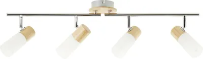 Produktbild von Brilliant 4er Spot Babsan holz hell-weiß 68 x 18 cm E14